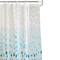 Bath Bliss Ombre Raindrop Design PEVA Shower Curtain